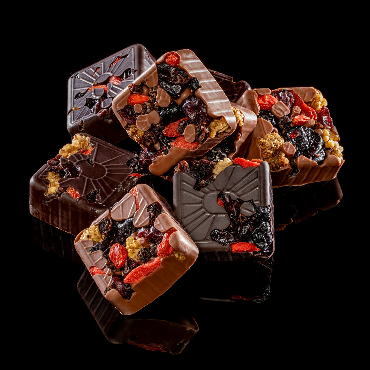 Dried Berry Clusters - Milk Chocolate